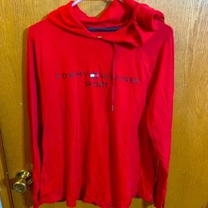 3 for $20 Red Tommy Hilfiger blouse with a hood